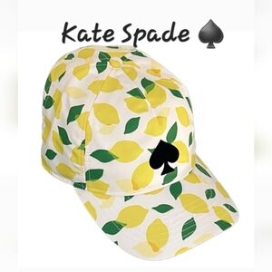 👀50% OFF 👀♠️🍋🧢 NWT‼️ Kate Spade Lemon Toss Baseball Hat